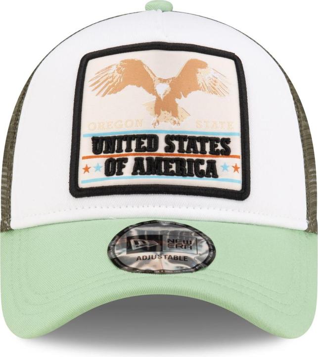 Immagine prodotto New Era Cappello trucker regolabile con cornice ad A - USA EAGLE
