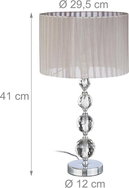 Immagine prodotto Relaxdays Lampada da comodino (E27)