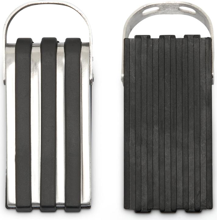 Actual product image Relaxdays Doorstop stainless steel (2 Piece, 5 x 12.5 x 4 cm)