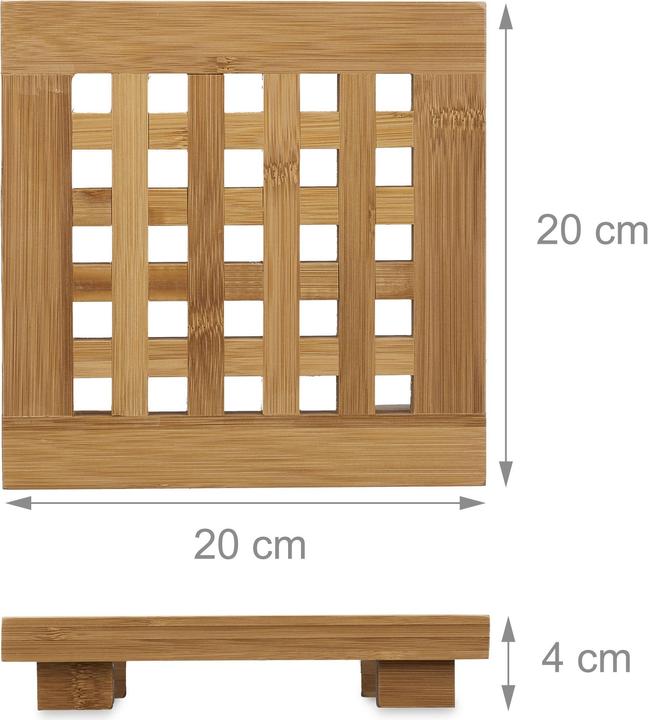 Produktbild Relaxdays Untersetzer Set (2 x, Pfannenuntersetzer)