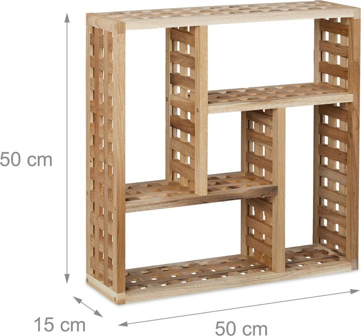 Actual product image Relaxdays Walnut (50 x 15 x 50 cm)