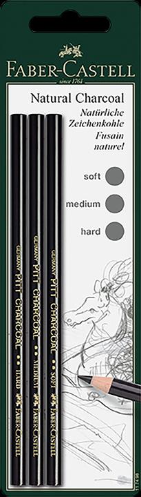 Faber-Castell Pitt charcoal pencils (M, 3 x)