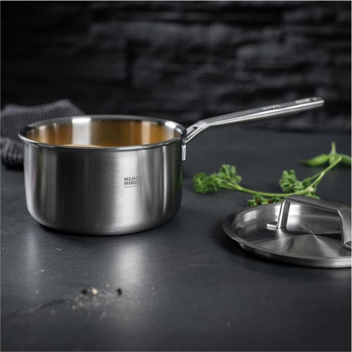 Produktbild Kuhn Rikon Stielkasserolle (16 cm, Stielkasserolle, Edelstahl, Aluminium)