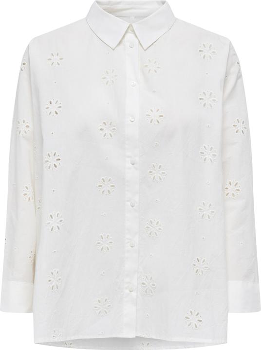 Only Onlnew Lina Grace Ls Brod Angl Shirt Wvn