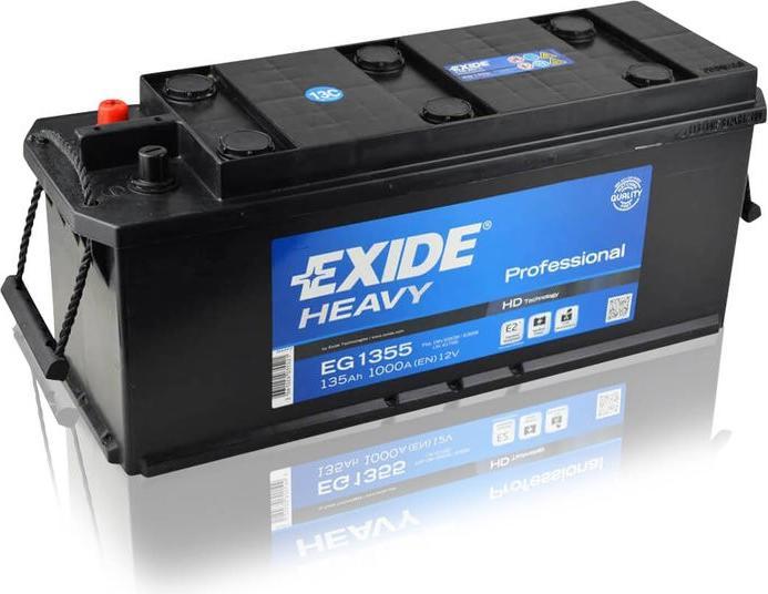 Produktbild Exide EG1353 Heavy Professional LKW Batterie (135 Ah)