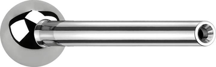 Star Piercing Micro Threadless Barbell-Stab silber mit Kugel (ohne Messing, Titan G23)