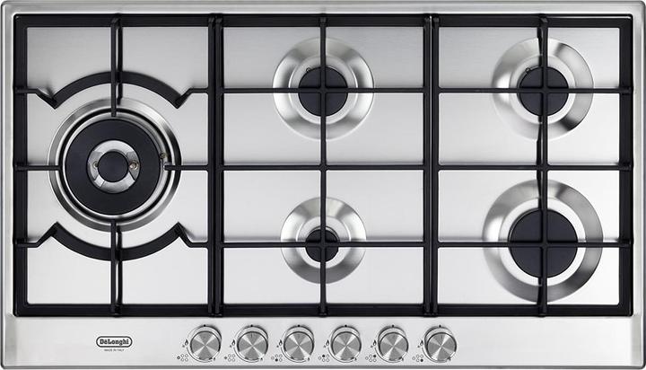 Actual product image De'Longhi De?Longhi NSL 590D X Stainless steel Built-in hob 90 cm Gas 5 burner(s)