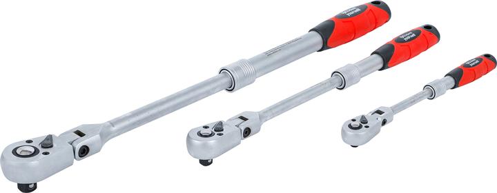 Produktbild BGS Umschaltknarren-Satz | ausziehbar, abwinkelbar | Abtrieb Aussenvierkant 6,3 mm (1/4") - 10 mm (3/8") (1/4")
