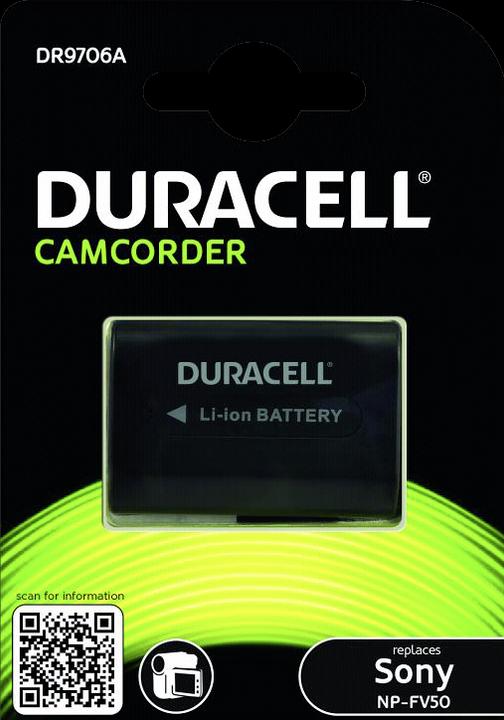 Actual product image Duracell Li-Ion battery 650 mAh for Sony NP-FV50 (Camera battery)