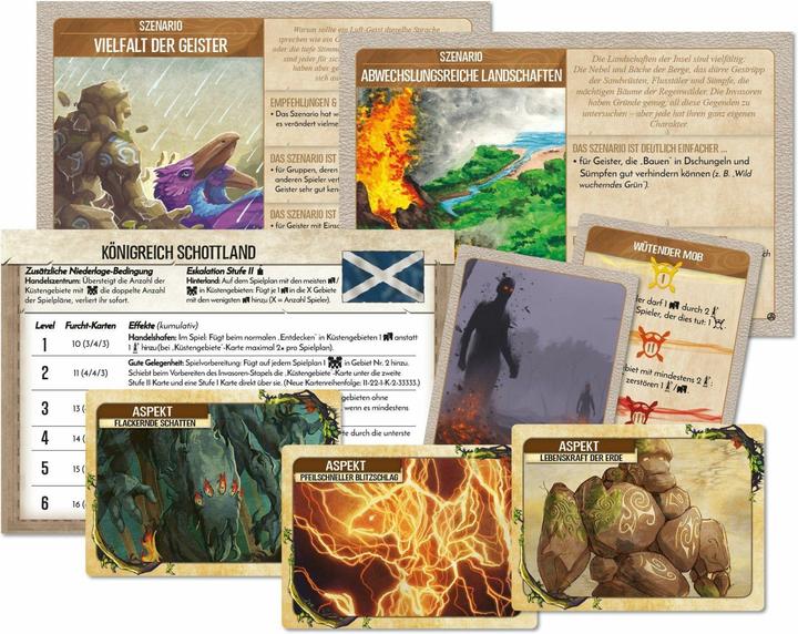Produktbild Pegasus 90009G - Spirit Island: Nation Schottland, Szenarien und Kartenerweiterung, Brettspiel (Deutsch)