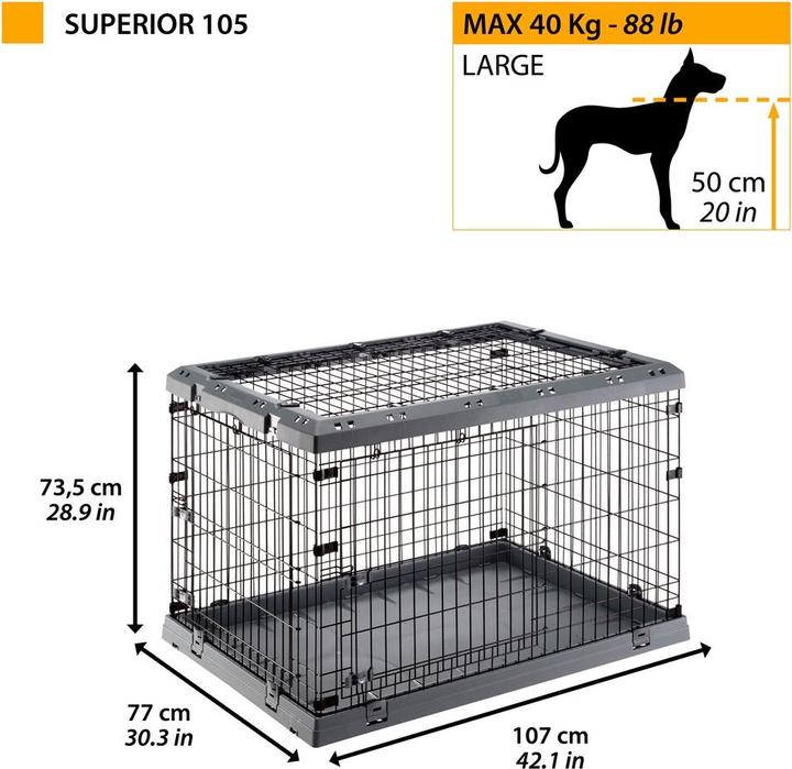 Image du produit Ferplast Hastings (Chien, Ouverture complète, Réflecteurs, Respirant, Lavable)