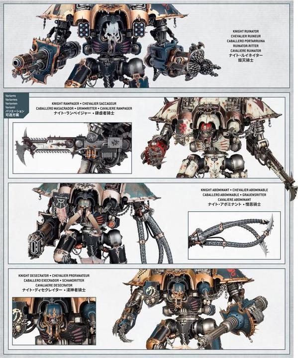 Image du produit Games Workshop Warhammer 40k - Chaos Knights Chevalier Ruineur (Matières plastiques)