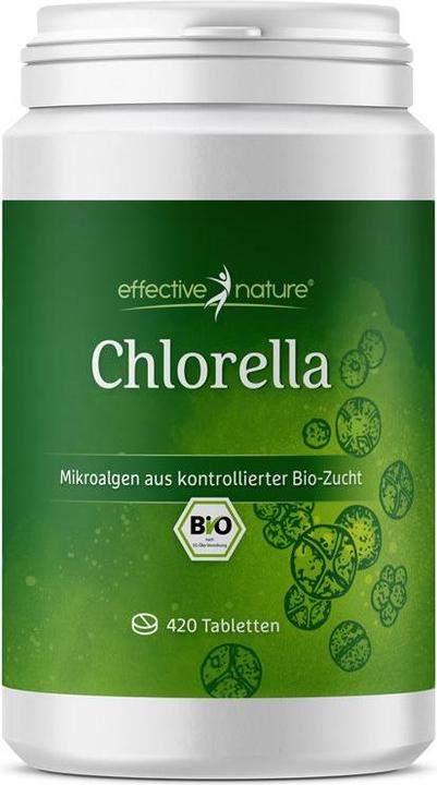 Effective Nature Bio Chlorella hochdosiert (420 Stück, Tabletten, 210 g)