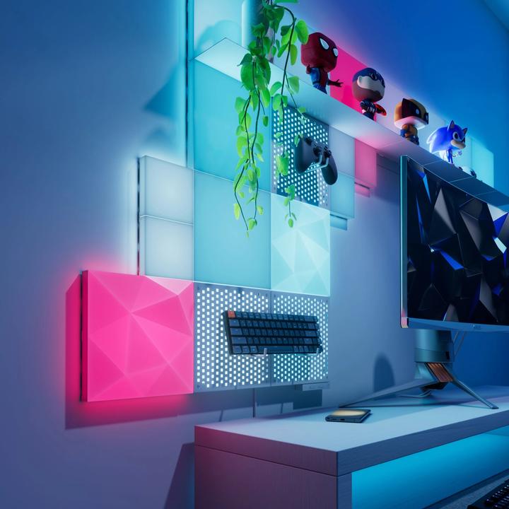 Actual product image Nanoleaf Blocks expansion pack 2 textured panels