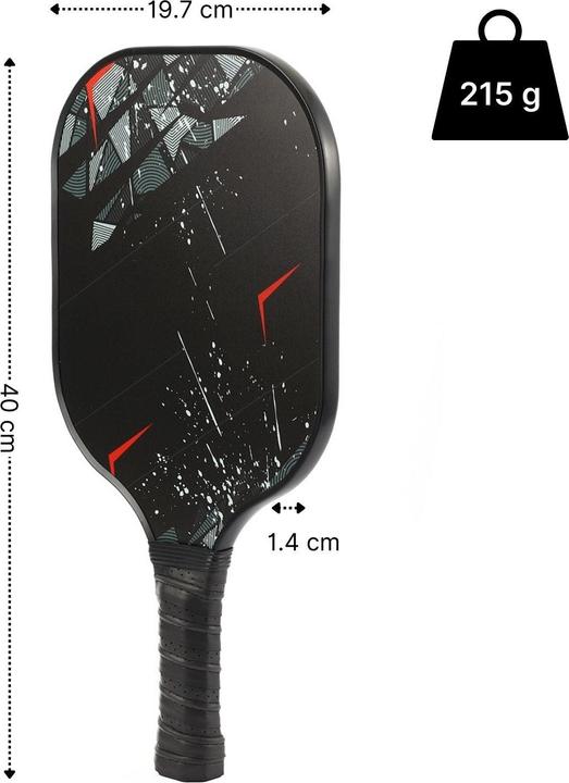 Immagine prodotto Hermex Set di 3 racchette da pickleball Racchette Racketsport Racchette Padel con palline