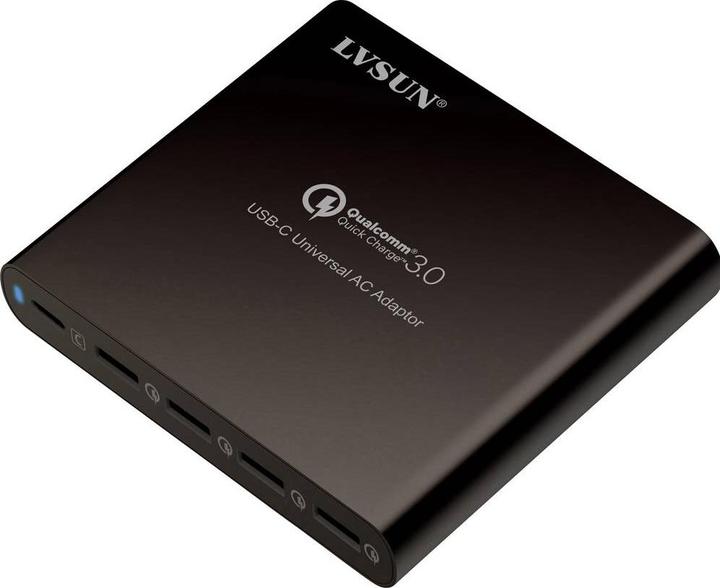 Actual product image Lvsun USB charging station 80W USB-C, QC3 (80 W)