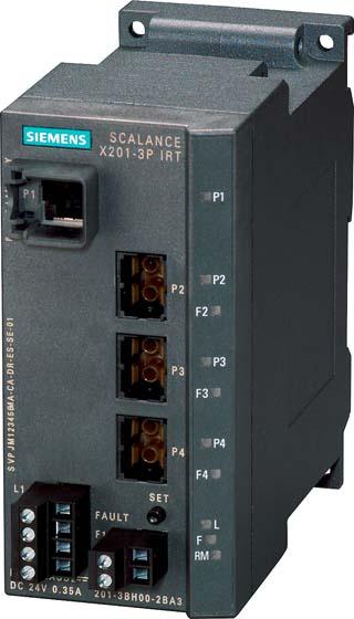 Produktbild Siemens SIEM 6GK5201-3BH00-2BA3 SIMATIC NET, SCA IE IRT Switch, 1x10/100 MBit/S