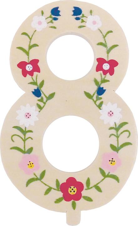 Actual product image Tib Birthday Number Number 8 Wood Multicoloured (1 x)