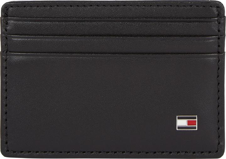 Tommy Hilfiger Porte-cartes homme Eton CC Holder en cuir, Noir (Black), Onesize (100% cuir (FWA))