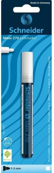 Produktbild Magni Lackmarker Maxx 270 1-3mm weiss Blister (Weiss, 3 mm, 1 x)