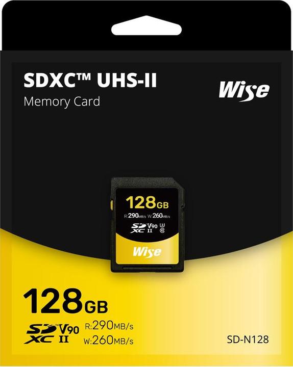 Produktbild Wise SDXC UHS-II V90 128GB (128 GB, SDXC, U3, UHS-II)