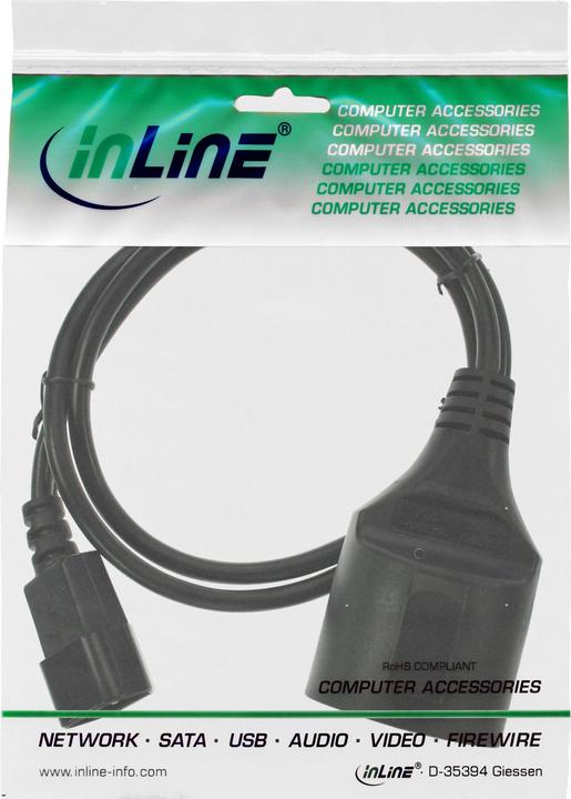 Produktbild InLine Netz Adapter Kabel (3 m)