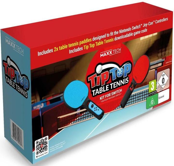 Actual product image Maxx Tech Tip-Top Table Tennis SWITCH CiaB + racket