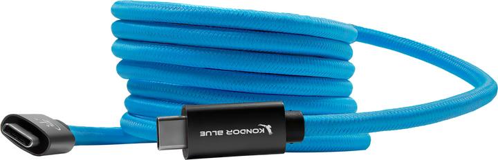 Actual product image Kondor Blue THUNDERBOLT 4 USB 4.0 TYPE C CABLE BLAZING 40G SPEEDS 5A 100W STRAIGHT 6 FT (1.83 m, USB 4.0, 100 W)