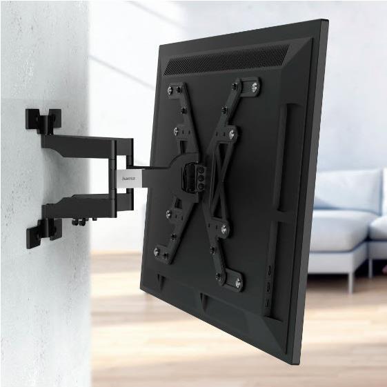 Produktbild Hama TV-Wandhalterung, schwenkbar, neigbar, extra flach, 229 cm (90") bis 40 kg (Wand, 90", 40 kg)
