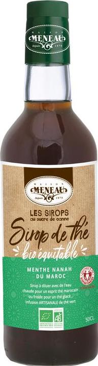 Image du produit Meneau Sirop de thé vert chinois BIO à la menthe du Maroc - 50cl - (1 x 50 cl)