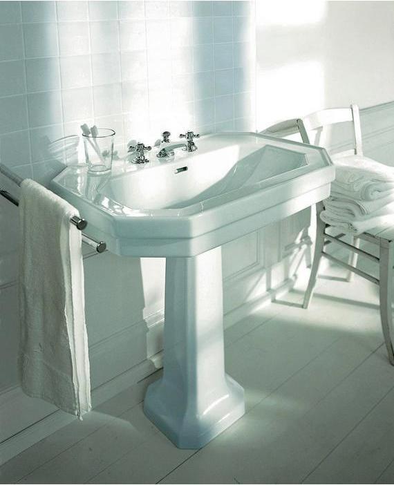 Actual product image Duravit Washbasin 1930 m ÜL HLB 1 tap hole 700x500mm white WG (500 mm, 700 mm)