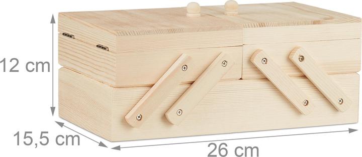 Produktbild Relaxdays Nähkästchen Holz