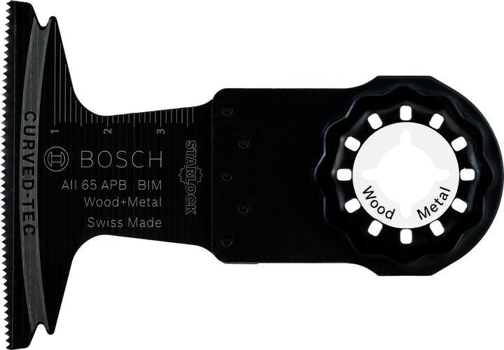 Bosch Professional Zubehör BIM Tauchsägeblatt AII 65 APB, Wood and Metal, 40 x 65 mm, 1er-Pack