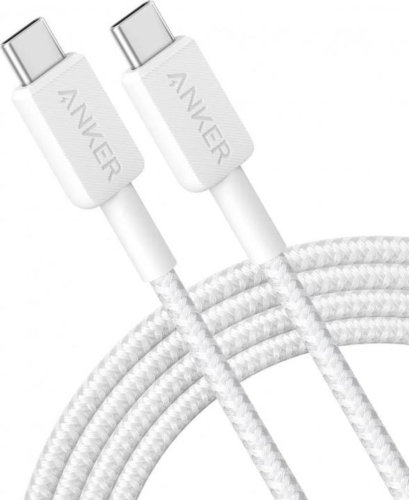 Image du produit Anker CABLE 322 USB-C A USB-C 0,9M 60W BLANCO (0.90 m, USB 3.2 Gen 1, 60 W)