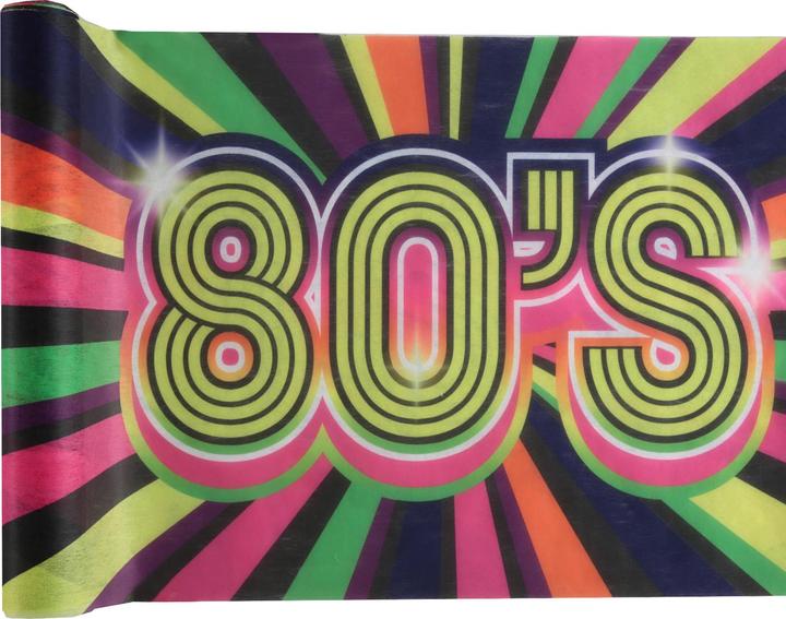 Produktbild Santex 80er Jahre Disco Tischläufer – Knalle Partydeko für Mottoparty:1