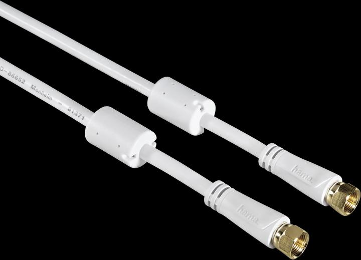 Produktbild Hama Koaxialkabel Kabelrouter Netzwerk F-Stecker (75 dB, Antennenkabel)
