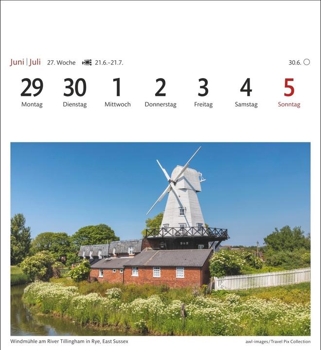 Actual product image Harenberg England Sehnsuchtskalender 2026 - Wochenkalender mit 53 Postkarten (German)