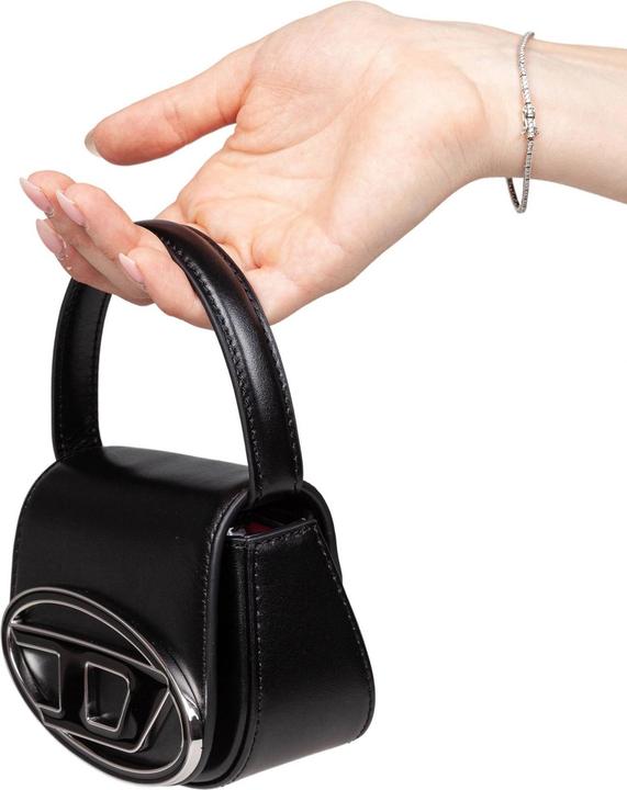 Actual product image Diesel 1dr leather handbag black