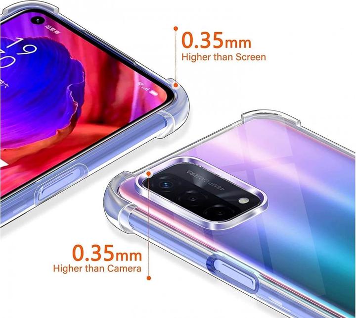Actual product image Screenguard Oppo A54 5G Case Crystal Soft Airbag Bumper (Oppo A54 5G)
