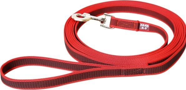 Productafbeelding Julius-K9 K9 C&G lijn, rød/grå 20mm/5m m/håndt (Hond, Hondensport)