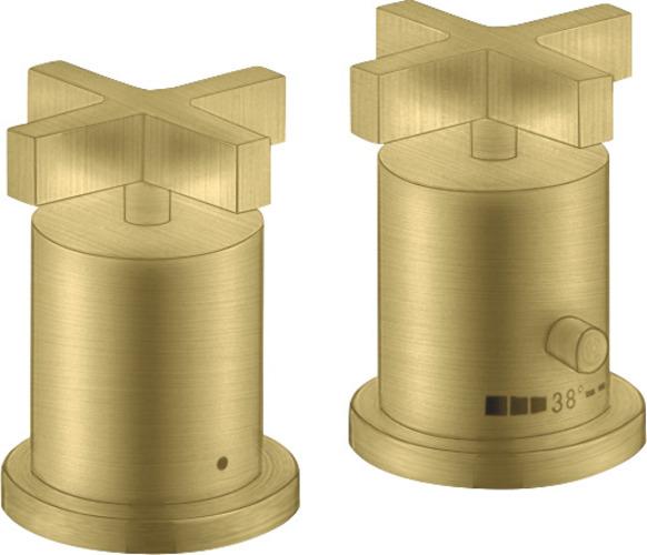 Produktbild Axor Citterio 2-Loch Wannenrandthermostat mit Kreuzgriffen