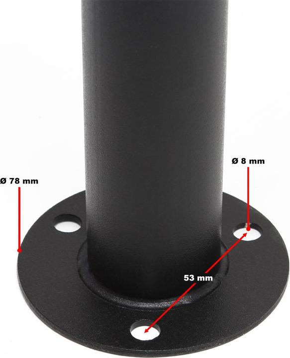 Produktbild Wiltec 6er Briefkastenanlage schwarz 270x513x1500mm Standbriefkasten Briefkasten