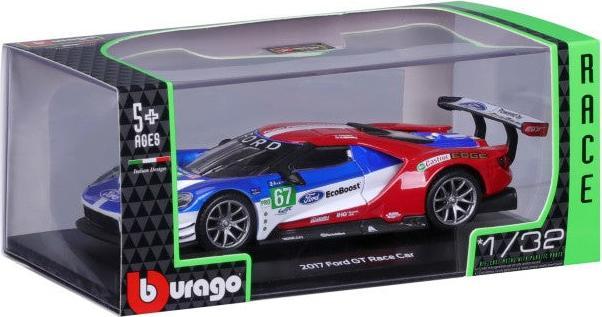 Produktbild Bburago Diecast 1:32 Race in Acrylic Box Ford GT Race Car 2017 Ages 5+ 18-41158