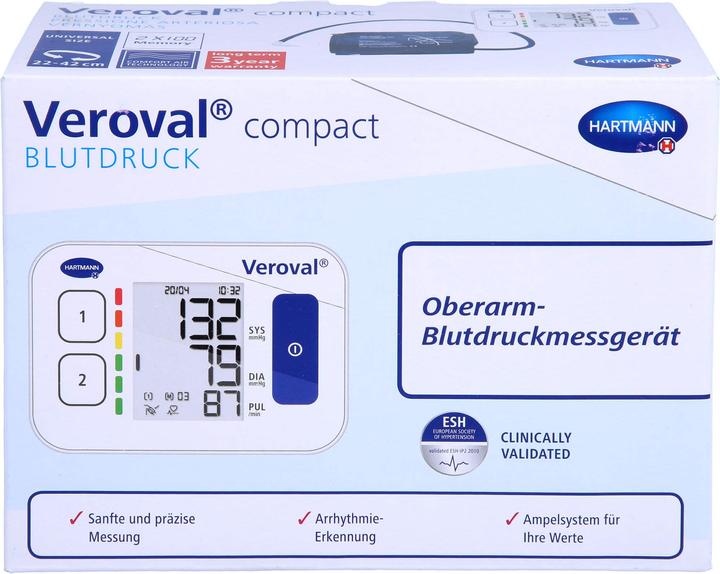 Actual product image Veroval compact Upper Arm Blood Pressure Monitor, 1 pc (Blood pressure monitor upper arm)