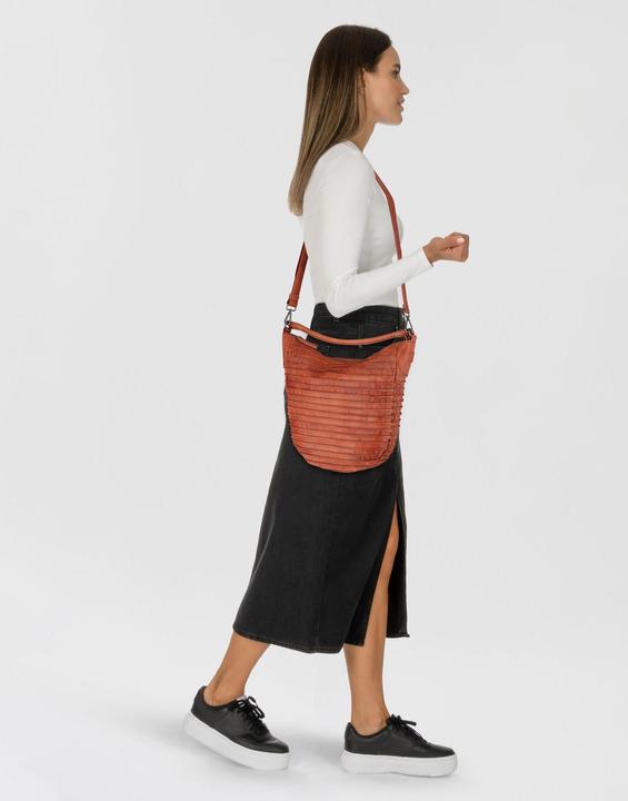 Produktbild FredsBruder Riffeltier S Schultertasche Leder 33 cm