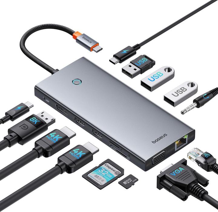 Image du produit Baseus PortalJoy 13 en 1 (USB-C, 13 Ports)