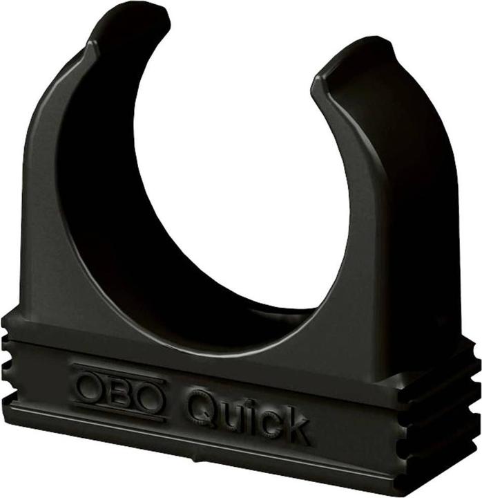 Produktbild OBO Bettermann 2955 M32 SW Quick-Schelle M32 PP tiefschwarz RAL9005 2149571