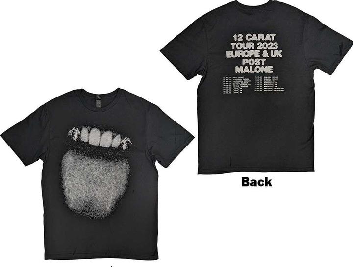 Actual product image Post Malone Fangs 2023 Tour Dates Back Print (M)