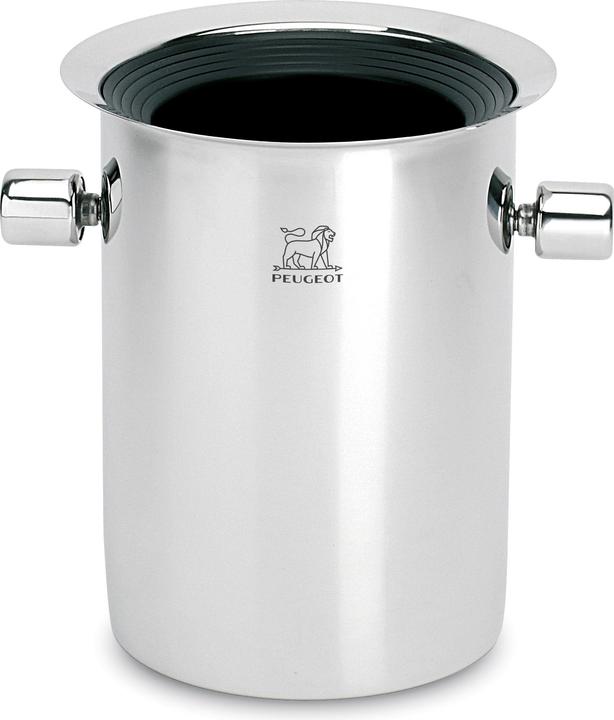 Peugeot Champagnerkühler mit Kühlakku 19cm Edelstahl