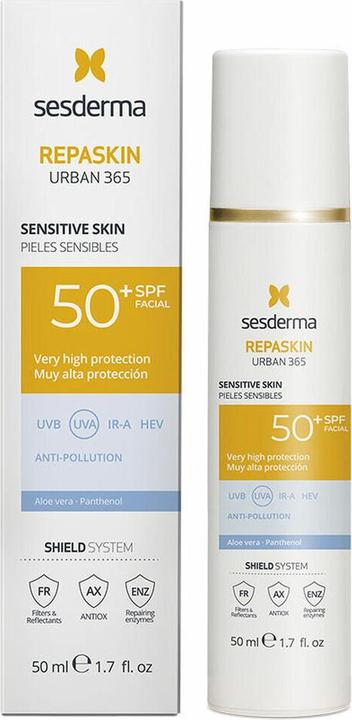Image du produit Sesderma Repaskin Urban 365 Peau sensible (Crème solaire visage, SPF 50+, 50 ml)